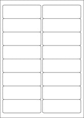 ValueX Multipurpose Label 99.1x34mm 16 Per A4 Sheet White (Pack 1600 Labels) - 15173SM